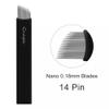 30PCS Extremely Thin 0.18mm Nano Blades Microblading Needles Permanent Makeup Eyebrow Tattoo Microblade 3D Embroidery Blade (30PCS 14Pins) view 2