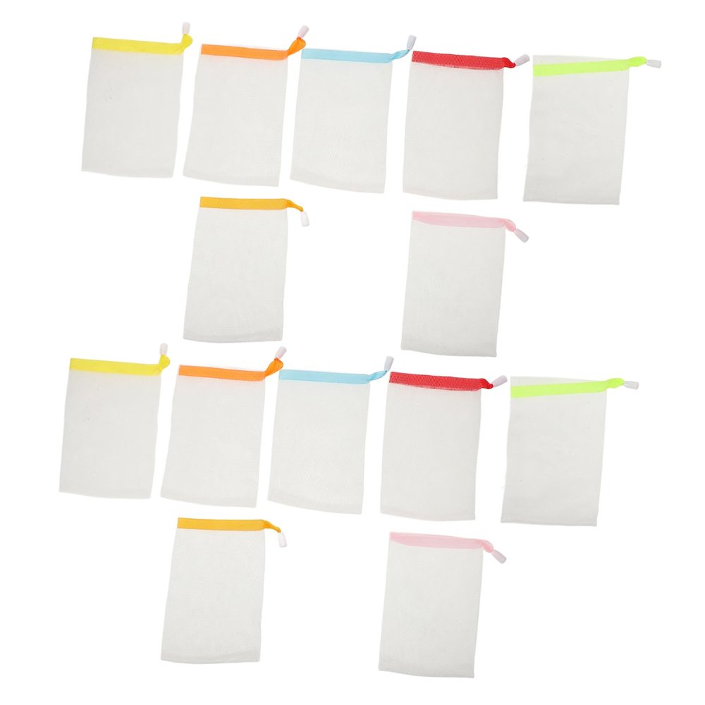 FOMIYES 20pcs Practical Soap Making Net Pouches for Easy Cleaning and Storage Random Soap for Bathing and Face Washing