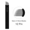 30PCS Extremely Thin 0.18mm Nano Blades Microblading Needles Permanent Makeup Eyebrow Tattoo Microblade 3D Embroidery Blade (30PCS 12Pins) view 2