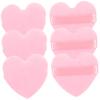 PLAFOPE 6pcs Heart Shaped Makeup Puff Small Powder Fine Texture Beauty for Women view 1