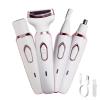 4 in 1 Painless Bikini Trimmer for Women, USB Rechargeable Electric Razor & Shaver with Replaceable Razors for Nose, Eyebrow, Pubic Hair, Leg, Underarm, Arm, Gifts for Women view 1