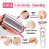 4 in 1 Painless Bikini Trimmer for Women, USB Rechargeable Electric Razor & Shaver with Replaceable Razors for Nose, Eyebrow, Pubic Hair, Leg, Underarm, Arm, Gifts for Women view 2