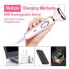 4 in 1 Painless Bikini Trimmer for Women, USB Rechargeable Electric Razor & Shaver with Replaceable Razors for Nose, Eyebrow, Pubic Hair, Leg, Underarm, Arm, Gifts for Women view 4