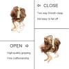 LOVULIFE Hair Chignon Synthetic Hair Bun Messy Curly Bun Claw Clip Bun Headband Wig Ponytail Hair Extensions Women Wig Hair Bun Messy Bun Hair Piece (Color : SW207-07) view 2