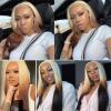 UIOKLMJH Lace Front Wig Body Wave Synthetic Lace Wig Lace Frontal Wigs For Women Hair Cosplay Straight 13X1 Lace Front Wigs#22INCHES view 3