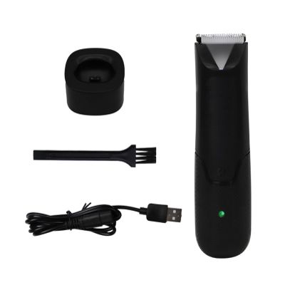 NSXAYIWE Electric Body Hair Trimmer, Groin Pubic Hair Trimmer for Men with LED Light and USB Recharge Dock, Portable Grooming Kit Bikini Trimmer Women, Wet/Dry Shaving Razor for Full Body