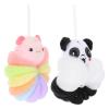 Baluue 2pcs Cartoon Animal Bath Sponge Loofah Body Exfoliating Scrubber for Gentle Skin Cleansing Soft Pe Material for Boys and Girls and Adults Bathroom Accessory view 3