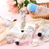 Dansib 48 Sets Winter Baby Shower Hand Cream Gift Party Favors for Guests Gift Bulk Mini Travel Size Hand Lotion Set for Guests(Flower) view 2