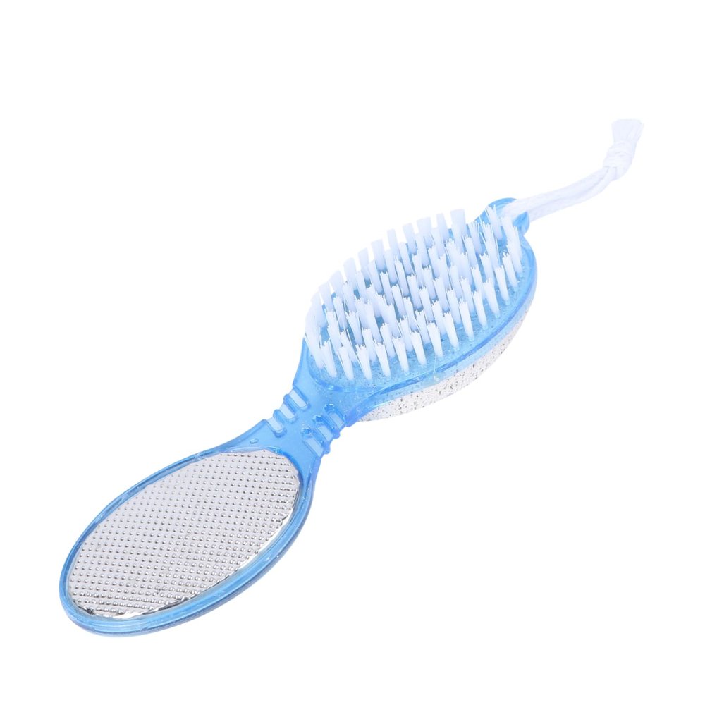 Beatifufu Foot Care Tool Exfoliation Smoother Kit Pumice Stone Nail Brush Foot File Skin Reducer Random Color for Removal