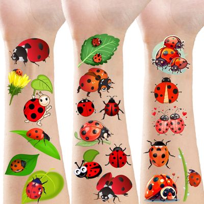 ATSMOICY 340 Ladybug Temporary Tattoos Stickers Birthday Party Favors Decorations Tattoo