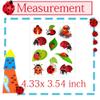 ATSMOICY 340 Ladybug Temporary Tattoos Stickers Birthday Party Favors Decorations Tattoo view 2