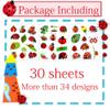 ATSMOICY 340 Ladybug Temporary Tattoos Stickers Birthday Party Favors Decorations Tattoo view 3