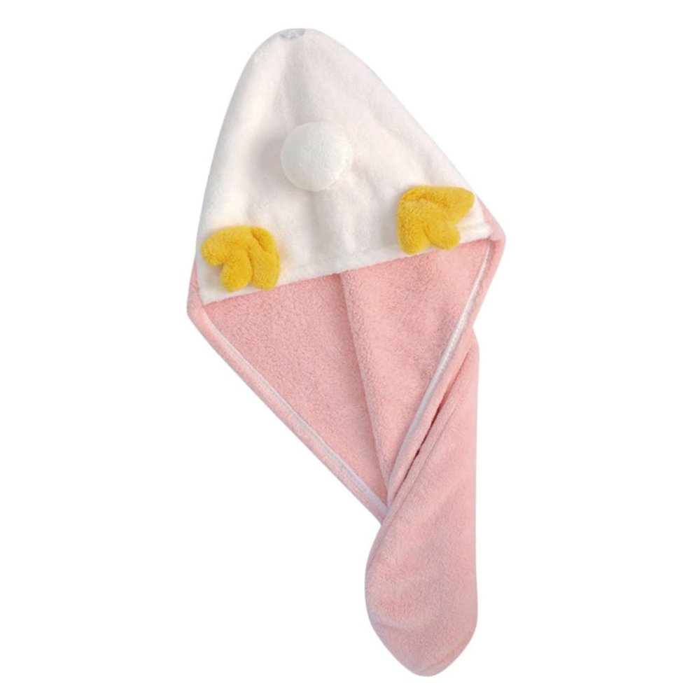 Ciieeo Bathing Hair Drying Wrap Super Absorbent Coral Fleece Hair Hat for Quick Drying Wet Comfortable Shower Cap for and Curly for Home Use