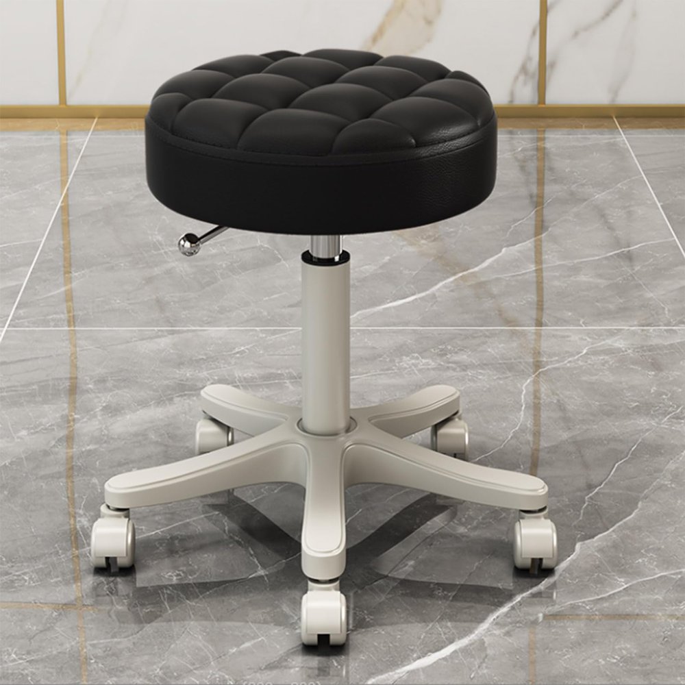 SFKLYU Rolling Swivel Stool, Stool Round Swivel Chair, Beauty Salon Counter Work Stool Adjustable 41-53 cm Heavy Duty Medical Stool with Wheels,A10