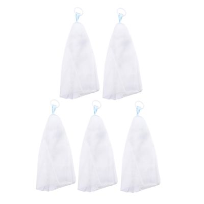 Beatifufu 5pcs Foaming Net for Face Washing Soap Net Hanging Rope Gentle Facial Cleansing Tool Random Rope for Homemade Soap and Skin Care Routine