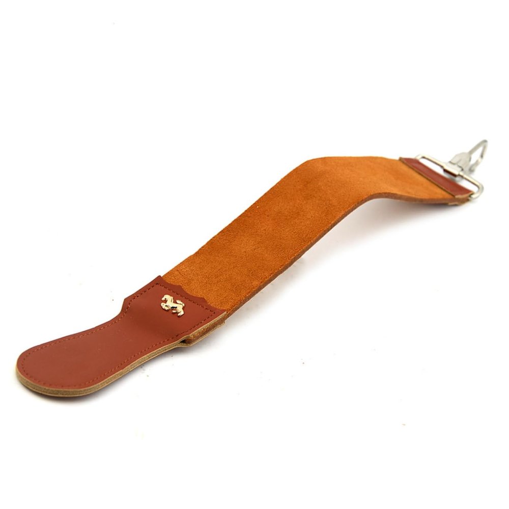 Beatifufu Barber Straight Razor Sharpening Belt Cowhide Double Layer Coarse Fine Sides Razor Men Shaving Belt