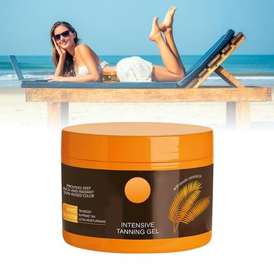 Luxury Intensive Tanning Gel, 2025 Upgrade Luxury Intensive Tanning Cream for Natural Tan Skin, Brown Luxury Intense Tanning Gel for Body Outdoor Summar Beach Women (1 Pc)