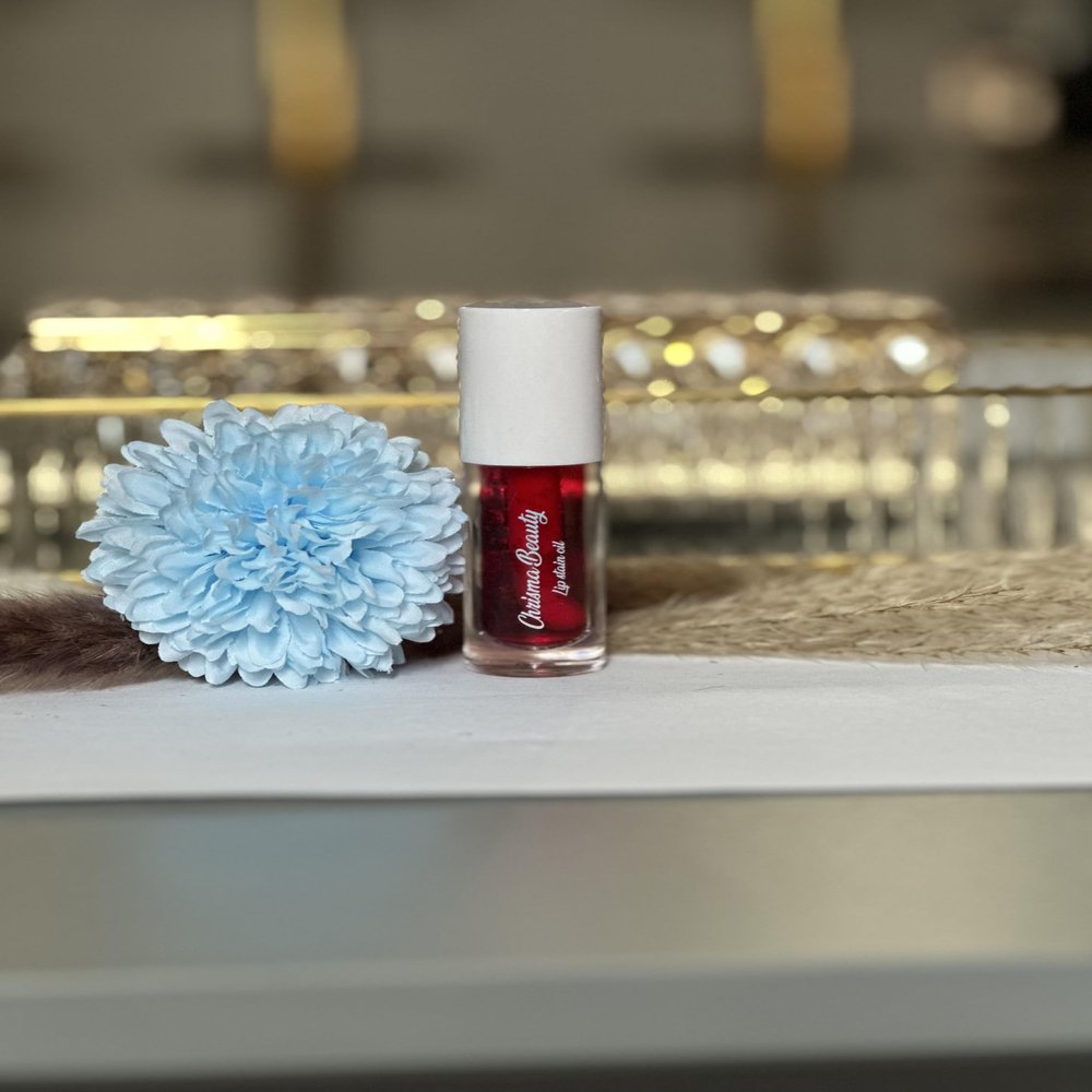 Chrisma beauty Lip stain oil (Cherry red), 0.6 Fl Oz (Pack of 10)