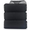 3 Piece African Exfoliating Net for Body, African Net Sponge, African Wash Net, African Shower Net, African Bath Sponge Scrubbing Rag Net Exfoliation, African Body Scrubber (3 Black) view 1