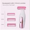 Epilator, Wet& Dry Electric Hair Removal, Rechargeable Lady Cordless 3 in 1 Shaver Women' s Razor Bikini Trimmer for Leg Armpit Hair Wet and Dry WaterproofThe safety has a beautiful, low noise design view 2