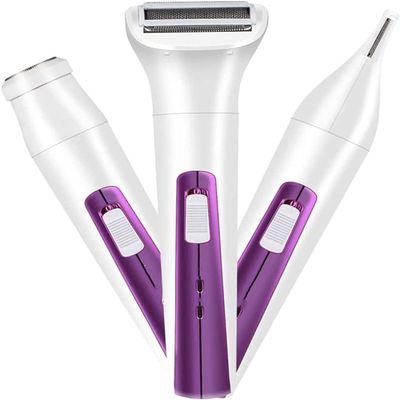 aiqiua Epilator, Three-in- One Hair Removal for Women, Wet& Dry, Womens Shaver & Trimmer, Cordless, RechargeableThe Safety has a Beautiful, Low Noise Design