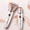 Epilator, Hair Removal for Women, Shaver& Trimmer, 2 in 1 Electric Epilator Women Face Armpit Body Bikini Trimmer ShaverWaterproof Rechargeable Hair RemovalThe safety has a beautiful, low noise desig view 4