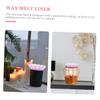 Cabilock 100pcs Candle Warmer Liners Aromatherapy Paper Trays Leakproof for Wax Melts Saves Cleaning Great Idea view 2