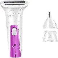 aiqiua Epilator for Women Wet and Dry Hair Removal Kit, 3-in- 1 Painless Precision Shaver Remover for WomenThe Safety has a Beautiful, Low Noise Design