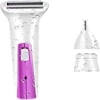 aiqiua Epilator for Women Wet and Dry Hair Removal Kit, 3-in- 1 Painless Precision Shaver Remover for WomenThe Safety has a Beautiful, Low Noise Design