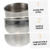 FOMIYES Sturdy Stainless Steel Shaving Bowl with Handle Durable Foam Brush Vessel for Men Non-slip Design for Easy Lathering Portable for Home Travel Use view 4