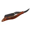 FOMIYES Stainless Steel Head Portable Beard Trimmer Beard Razor Wooden Handle Multi-purpose view 1