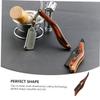 FOMIYES Stainless Steel Head Portable Beard Trimmer Beard Razor Wooden Handle Multi-purpose view 4