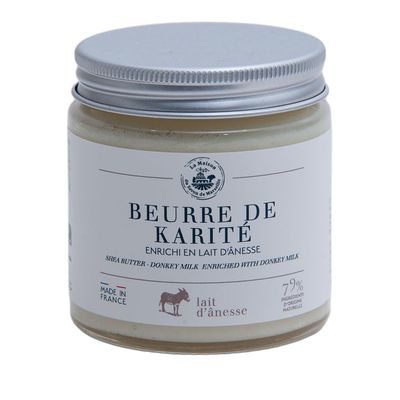 Maison du Savon de Marseille - Shea Butter Enriched with Donkey Milk - Pure and Natural - Suitable for all Body Face and Hair Types - Boosts Moisture whilst Nourishing and Protecting - 120ml