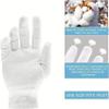 2 Pairs White Cotton Gloves - Moisturizing and Protective for Eczema & Dry Hands, Inspection, Coin Handling and Jewelry Examination - 100% Cotton view 3