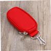 HAPINARY Portable Essential Oil Key Case with Sturdy Zipper and Elegant Handle Holds Bottles Compact Oil Storage Pouch for Travel and Home in Red view 3