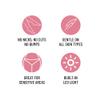 PURIFY Body & Leg Hair Remover for Women - Electric Razor for Women, Pink view 2