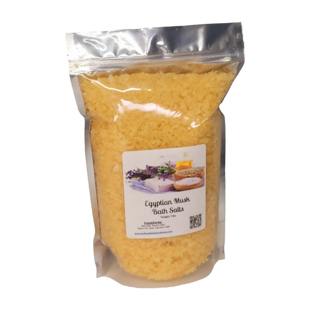 Bath Salts | 20lbs Bulk Bag/Box (320 oz.) | Egyptian Musk Scent | Epsom Salt | Sea Salt | Wholesale | Bathing | Body Care | Beauty | Relaxation | Spa | Pedicure | Manicure