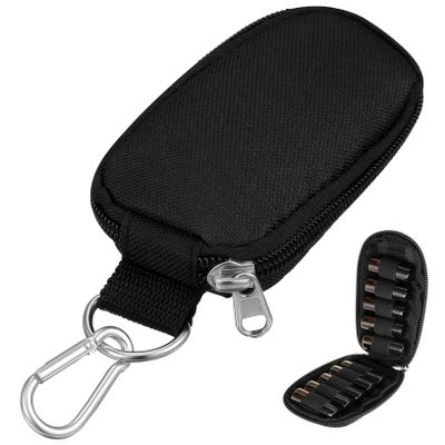HAPINARY Essential Oil Case Key Bag Travel Oil Bottle Holder 10 Compartments for 2ml Bottles Portable Handle Bag