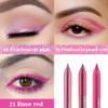 evpct 3Pcs Shimmer Pink & Shimmer Peach Red & Rose Red Gel Glitter Eyeliner Pencils Set for Women Waterproof Smudge Proof lapiz de ojos delineador de ojos contra el agua Eye Liner Makeup 03 04 21 view 2