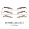 Bliss and Beyond USA, 2 sheets eyebrow tattoo waterproof sticker, Long Lasting, Natural Looking Eyebrow for Alopecia, Chemo, Cancer gift. Same Size eyebrow tattoos (Dramatic Los Angele, Brown) view 2