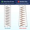 Bliss and Beyond USA, 2 sheets eyebrow tattoo waterproof sticker, Long Lasting, Natural Looking Eyebrow for Alopecia, Chemo, Cancer gift. Same Size eyebrow tattoos (Dramatic Los Angele, Brown) view 4