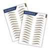 Bliss and Beyond USA, 2 sheets eyebrow tattoo waterproof sticker, Long Lasting, Natural Looking Eyebrow for Alopecia, Chemo, Cancer gift. Same Size eyebrow tattoos view 1