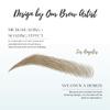 Bliss and Beyond USA, 2 sheets eyebrow tattoo waterproof sticker, Long Lasting, Natural Looking Eyebrow for Alopecia, Chemo, Cancer gift. Same Size eyebrow tattoos view 3