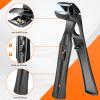 Toenail Clippers for Thick Nails for Seniors, Angled Head Ergonomic Nail Clippers for Men with Catcher, Wide Jaw Opening Heavy Duty Large Toe Nail Clippers for Thick Ingrown Nails view 4