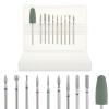 10Pcs Nail Drill Bit Nail Bits Forelectric Nail File Russian Manicure Nail Drill Bits Cuticle Remover Nail Products For Manicure Pedicure Home Salon Manicure People For Nail Tech view 1