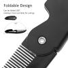 4-Pack Handmade Sawcut Mustache Comb, Best Pocket Folding Comb for Moustaches and Short Beards view 4