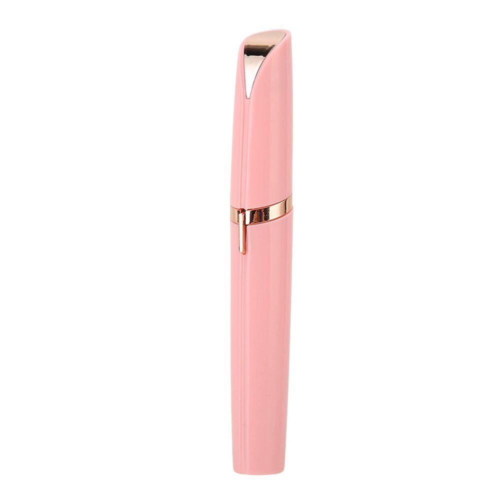 Electric Eyebrow Trimmer Shaver Women's Eyebrow Trimmer Rechargeable Epilator Hair Remover, Facial Razors for Face Lips Nose Facial Hair Removal Pink