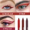 evpct 3Pcs Red & Ruby Red & Wine Red Gel Glitter Eyeliner Pencils Set for Women Waterproof Smudge Proof lapiz de ojos delineador de ojos contra el agua Eye Liner Makeup 14 17 18 view 2