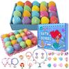 20 Pack Mermaid Bath Bombs for Girls Kids with Surprise Inside Mermaid Gifts for Girls Birthday Gifts Easter Christmas Princess Jewelry Natural Organic Bubble Shell Bath Bomb Set view 1