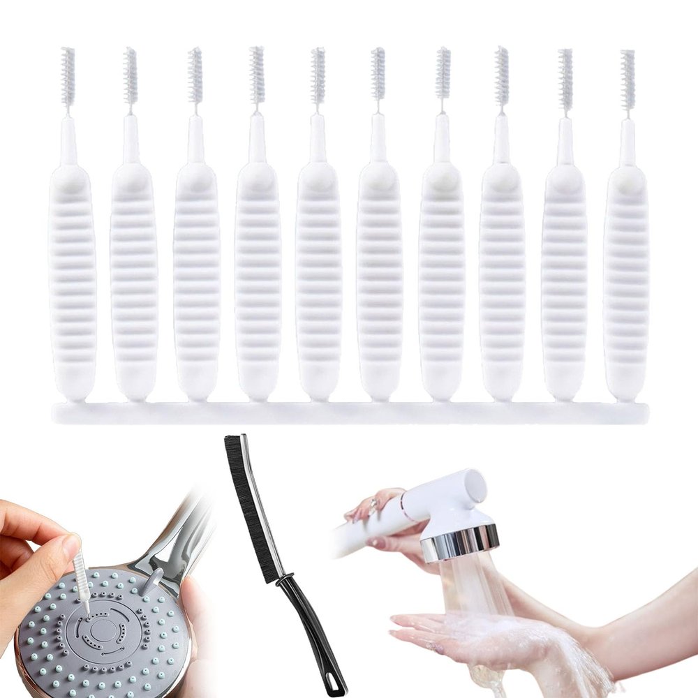 Gap Hole Anti-Clogging Cleaning Brush, Anti Clogging Cleaning Brush, Hailoyearn Shower Head Cleaning Brush, Hailoyearn Shower Head Brush, Suitable for Holes Larger Than 0.7mm in Diameter (10Pcs)